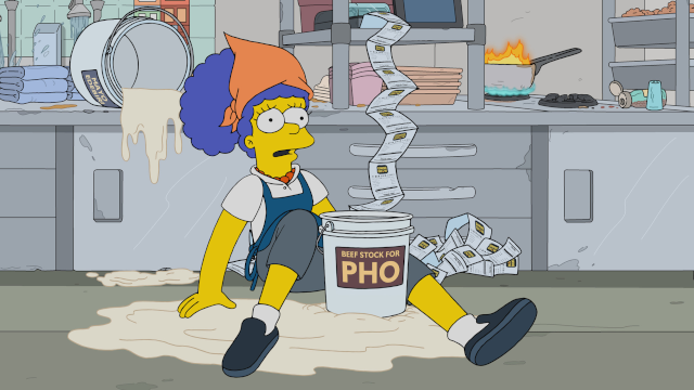 Click to watch 'Night of the Living Wage...' (popup) The Simpsons